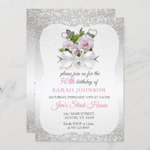 Beautiful Swan Birthday Invitation