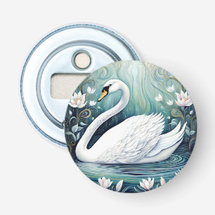 Beautiful Swan Bottle Opener