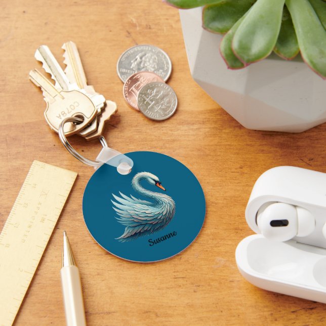 Beautiful Swan Keychain (Desk)