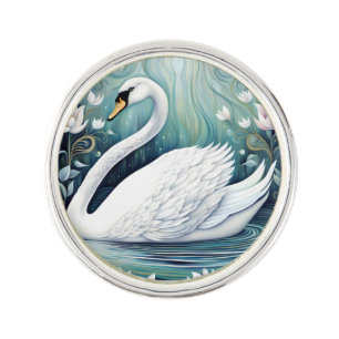 Beautiful Swan Lapel Pin