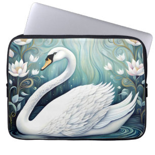 Beautiful Swan Laptop Sleeve