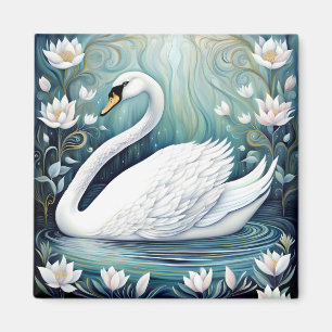 Beautiful Swan Magnet