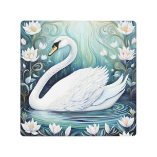 Beautiful Swan Metal Print