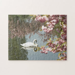 Beautiful Swan Nature Photo Jigsaw Puzzle