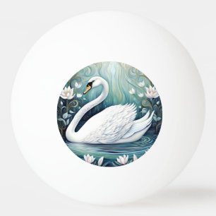 Beautiful Swan Ping Pong Ball