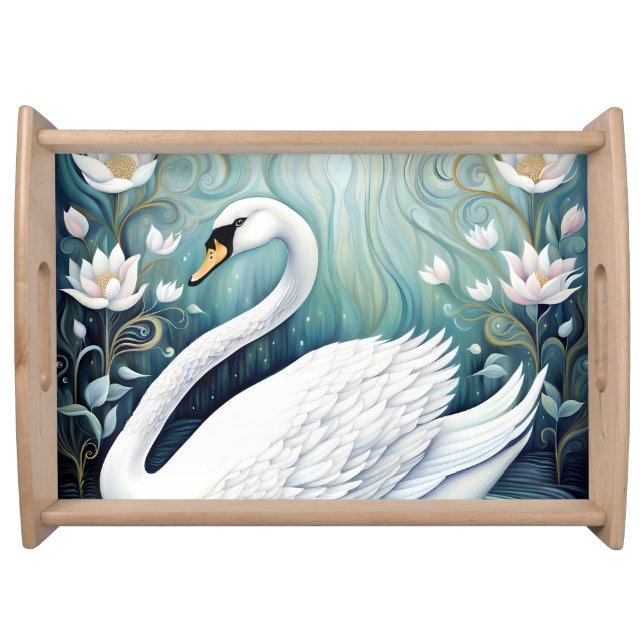 Beautiful Swan Serving Tray (Front)