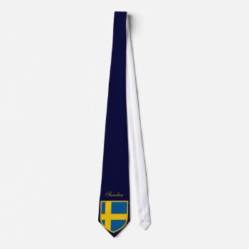 Beautiful Sweden Flag Tie by GrooveMaster at Zazzle