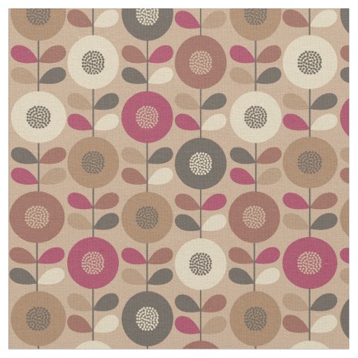 Beautiful swedish floral seamless pattern fabric