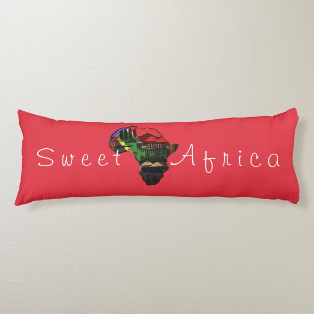 Beautiful sweet African colors Body Pillow (Front)