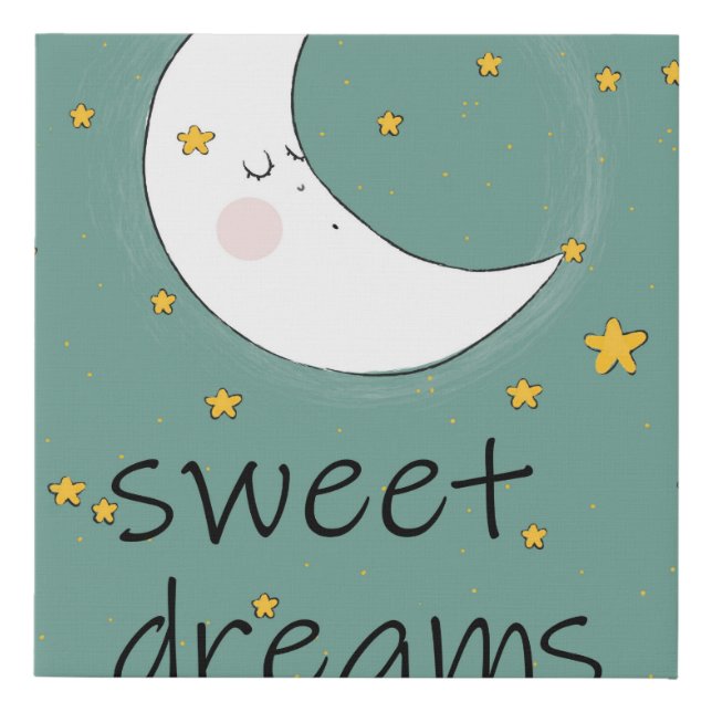 BEAUTIFUL SWEET DREAMS FAUX CANVAS PRINT (Front)