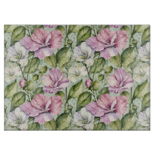 Beautiful Sweet Peas on Mint Cutting Board