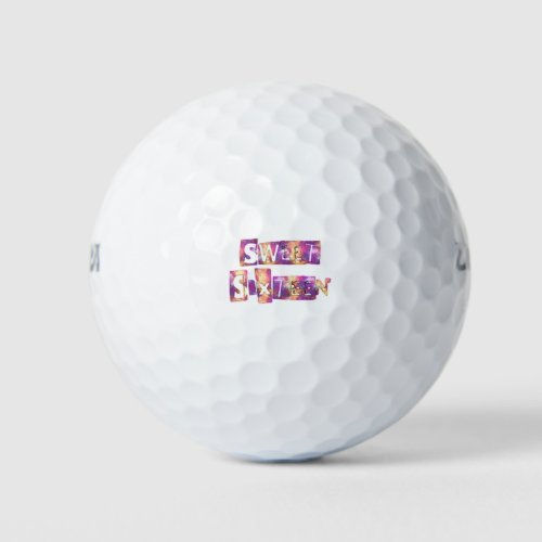 Beautiful Sweet Sixteen Golf Balls