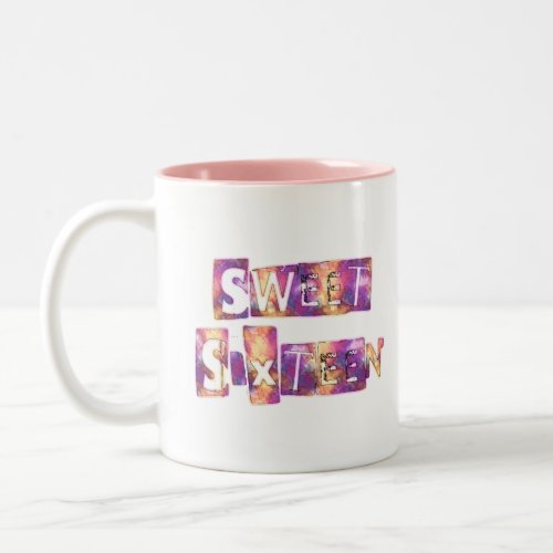 Beautiful Sweet Sixteen Two_Tone Coffee Mug