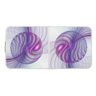 Beautiful Swing Modern Abstract Fractal Art Pink Beer Pong Table