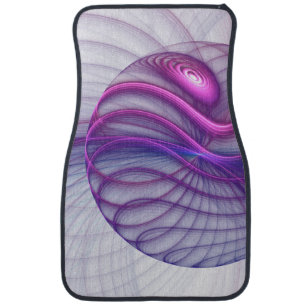 Beautiful Swing Modern Abstract Fractal Art Pink Car Floor Mat
