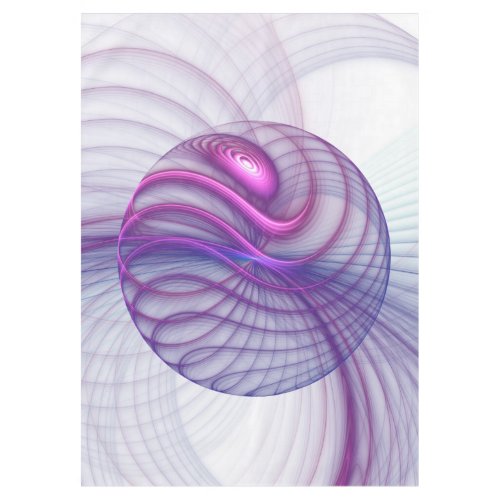 Beautiful Swing Modern Abstract Fractal Art Pink Tablecloth