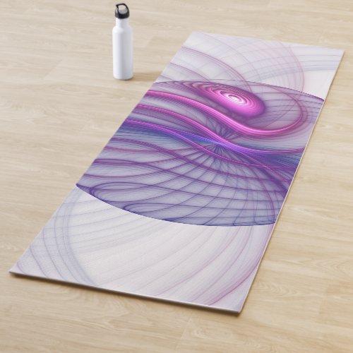 Beautiful Swing Modern Abstract Fractal Art Pink Yoga Mat