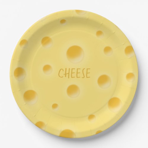 Beautiful Swiss Cheese Fanciful Personalizable Paper Plates