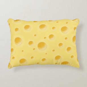 Beautiful Swiss Cheese Whimsical Accent Pillow