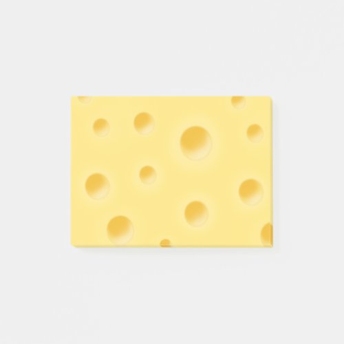 Beautiful Swiss Cheese Whimsical Pale Yellow Post_it Notes