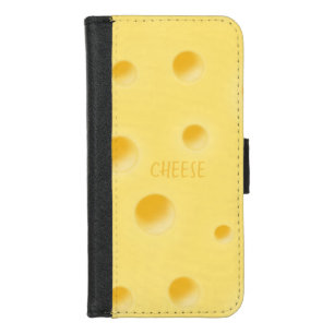 Beautiful Swiss Cheese Whimsical Personalizable iPhone 8/7 Wallet Case
