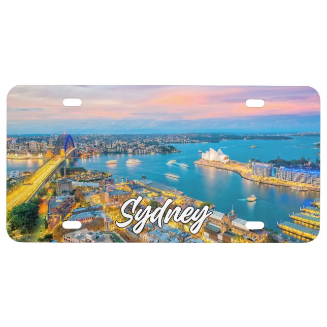 Beautiful Sydney, Australia License Plate (Front)