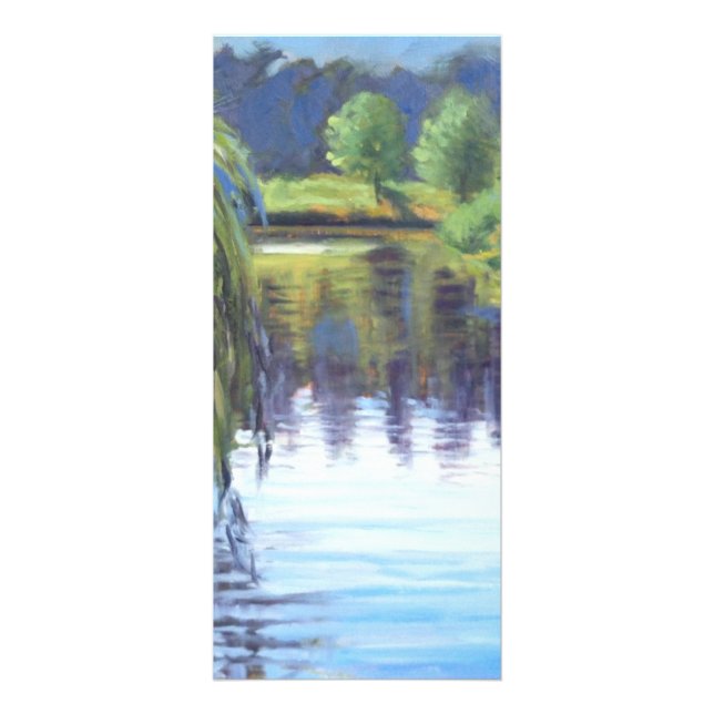 Beautiful Sympathy Memorial Scene in Forest Park Rack Card (Front)