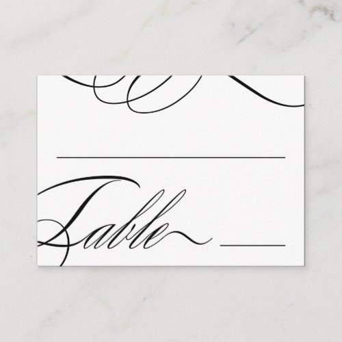 Beautiful Table Seating Cards (Customizable Color) Business Card Templates