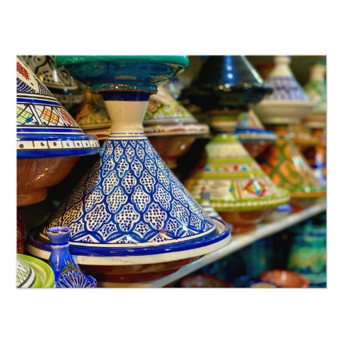 Beautiful Tagines in Marrakech Morocco Photo Print