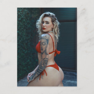 Beautiful Tattooed Women Photo Postcard