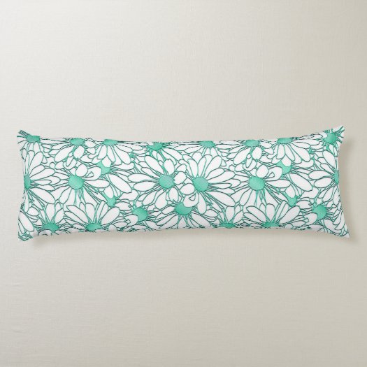 Beautiful Teal and White Floral Design