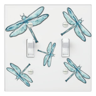 Acrylic Painted Light Switch Cover Dragonflys
