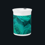Beautiful teal green roses, teal flowers  pitcher<br><div class="desc">Delicate Teal Elegance: A bouquet of enchanting teal roses,  capturing both serenity and grace. Perfectly designed for a touch of sophistication in any setting.</div>
