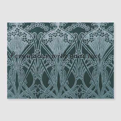 Beautifulteal silverart nouveau patternfloralm