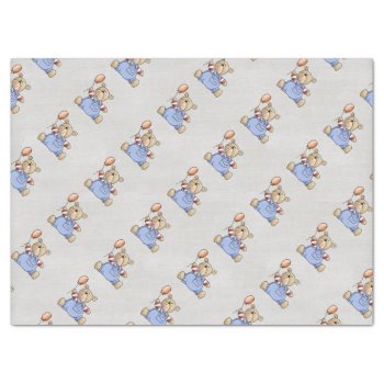 Beautiful Teddy Bear Tissue Paper by Precious_Baby_Gifts at Zazzle