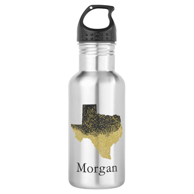 Beautiful Texas Stainless Steel Water Bottle (Front)