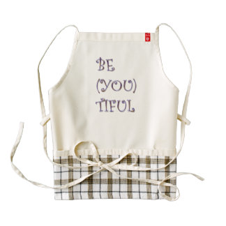 Beautiful text zazzle HEART apron