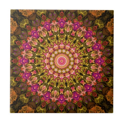 beautiful textile carpet mandala pattern ceramic tile