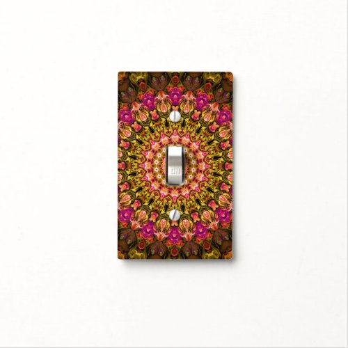 beautiful textile carpet mandala pattern light switch cover