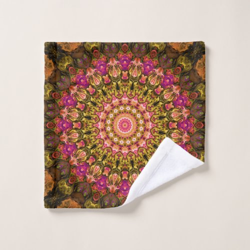 beautiful textile carpet mandala pattern wash cloth