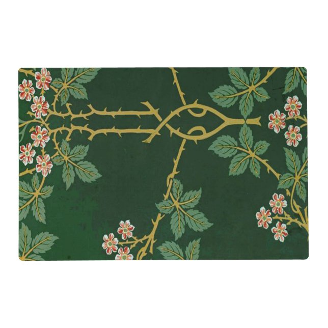 Beautiful textile pattern, William Morris Placemat (Front)