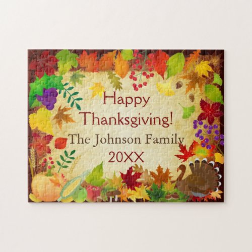 Beautiful Thanksgiving Harvest Jigsaw Puzzle