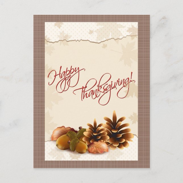 Beautiful Thanksgiving Postcard (Front)
