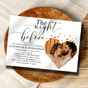 Beautiful The Night Before Rehearsal Dinner Invitation