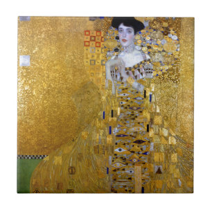 Beautiful The Woman in Gold Gustav Klimt Ceramic Tile