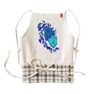 Beautiful Theatre Masks Zazzle HEART Apron