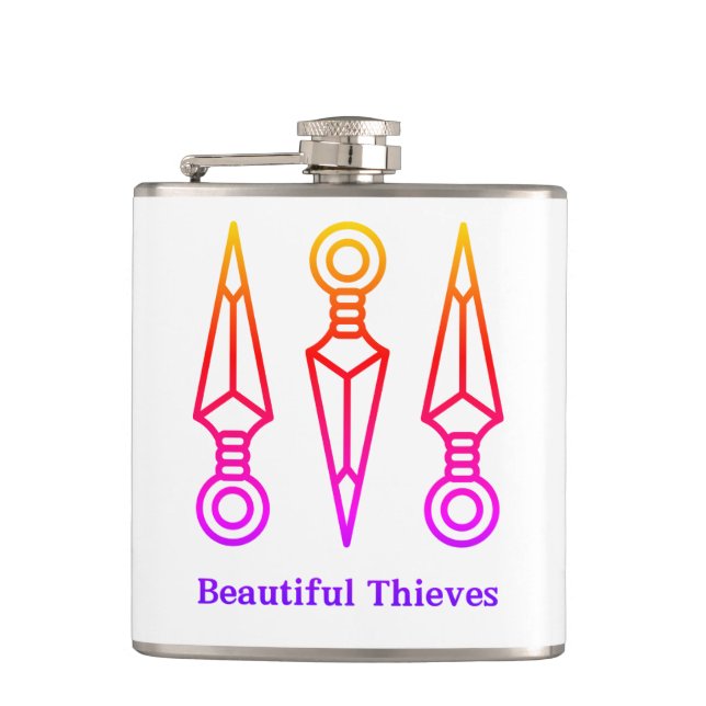 Beautiful Thieves Flask (Front)