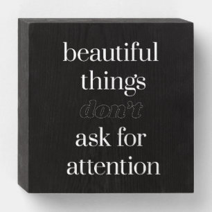 Beautiful Things Wood Box Sign