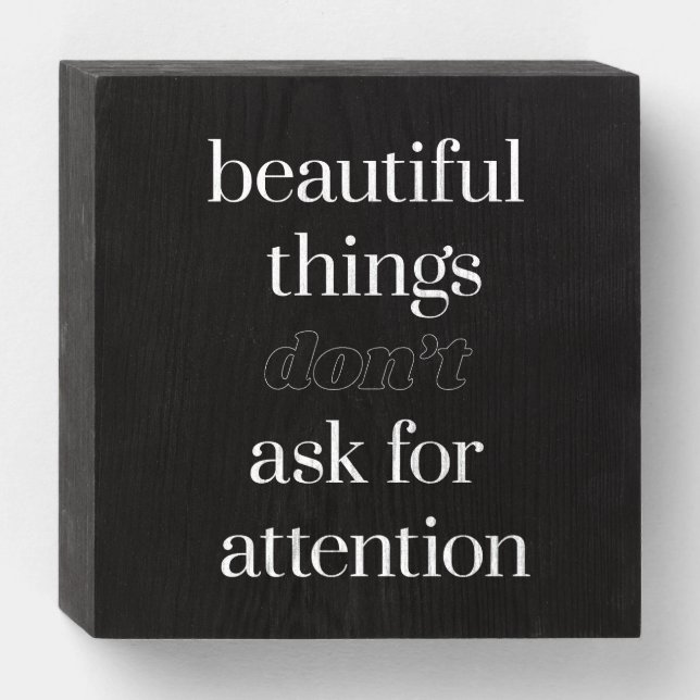 Beautiful Things Wood Box Sign (Front Horizontal)