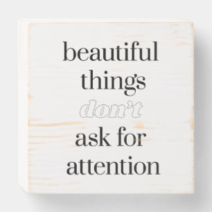 Beautiful Things Wood Box Sign